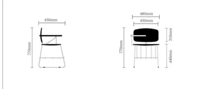 كرسي دراسة مع طاولة جانبية School chair