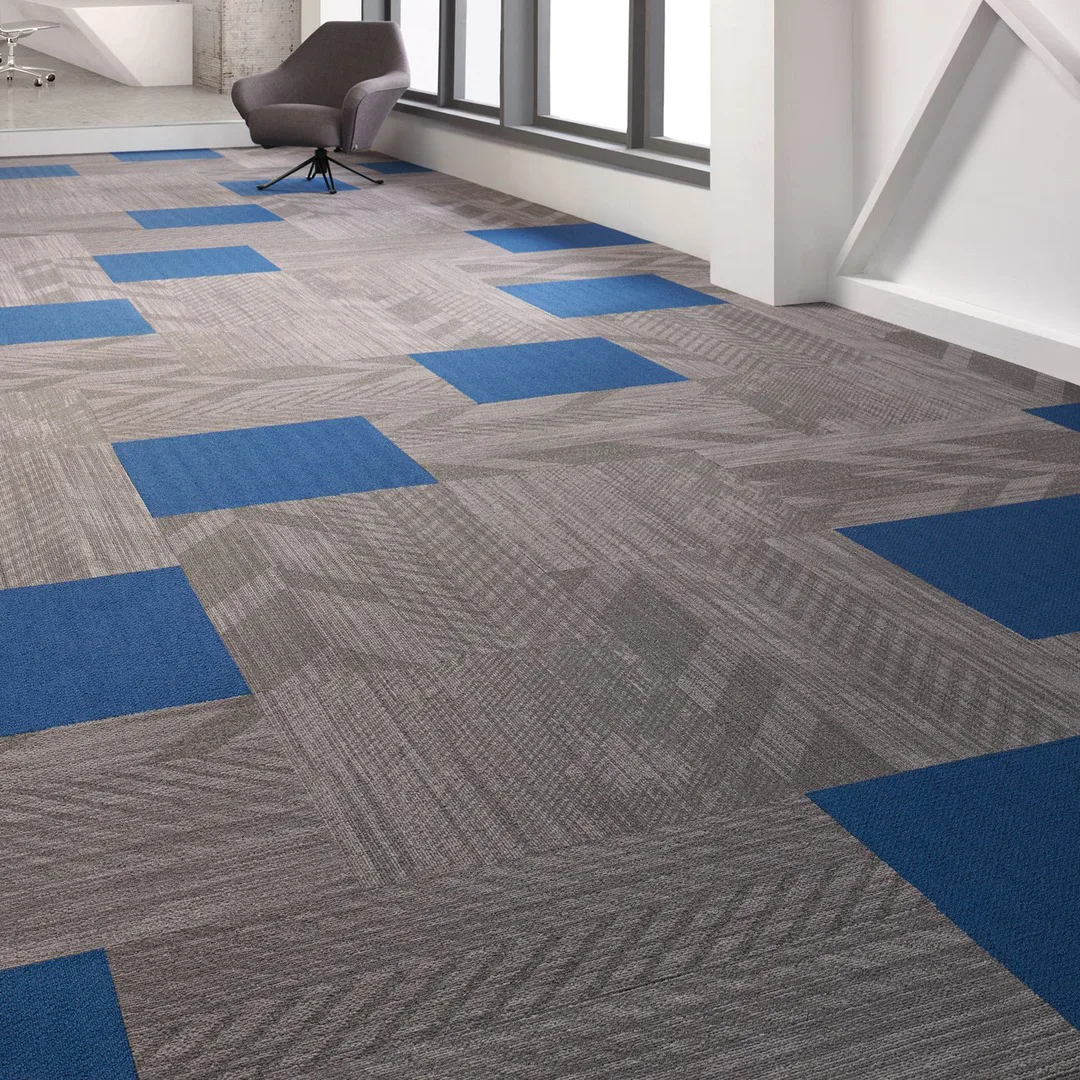 Carpet tile vinyl parquet carpet tile multi color