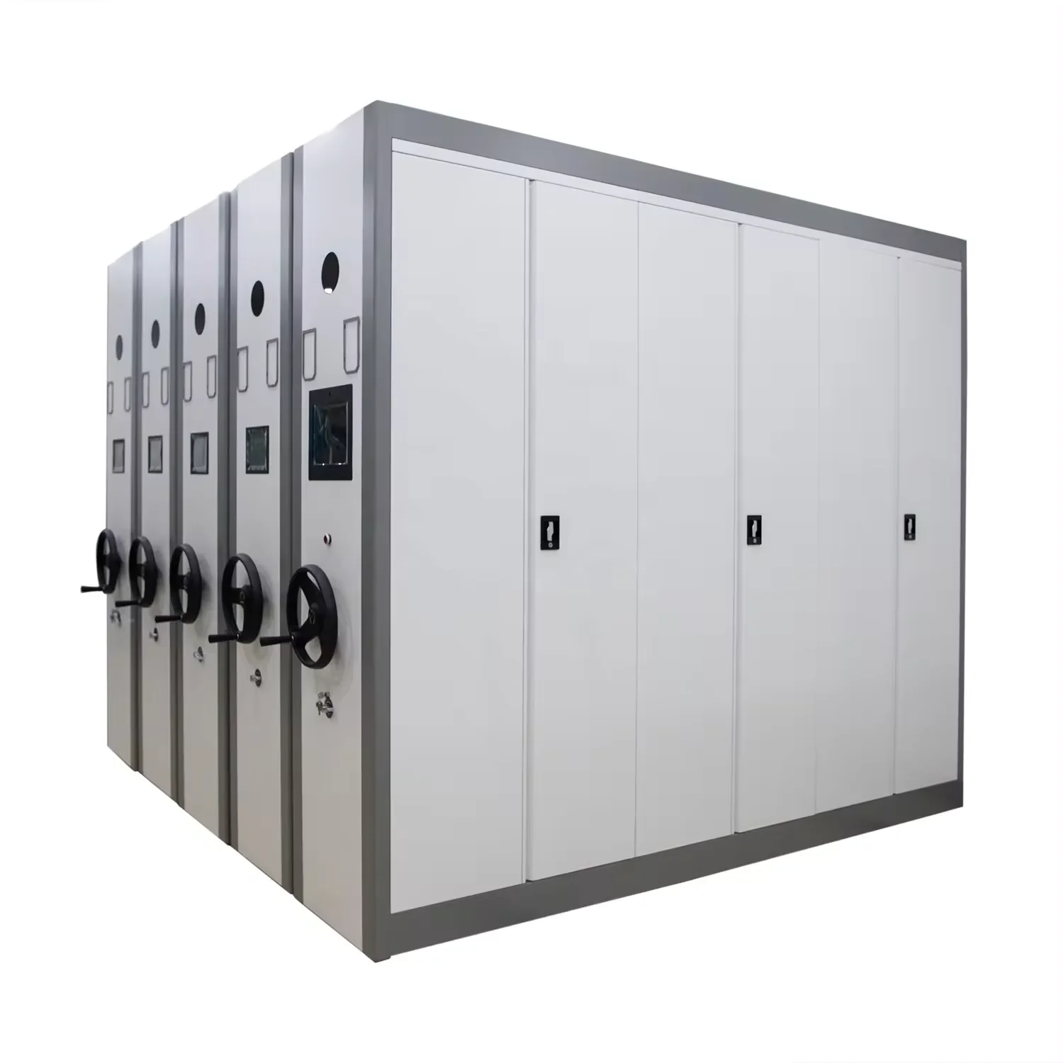 Shop Metal Movable Shelving Mobile File Rack Saudi Arabia Mobile Compactor units with File