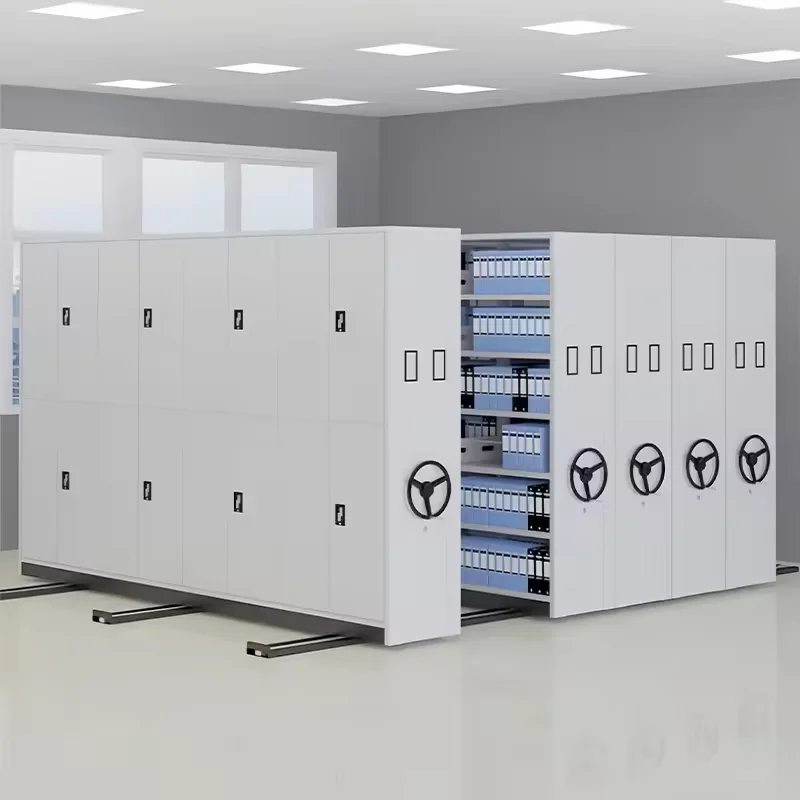 Shop Metal Movable Shelving Mobile File Rack Saudi Arabia Mobile Shelving