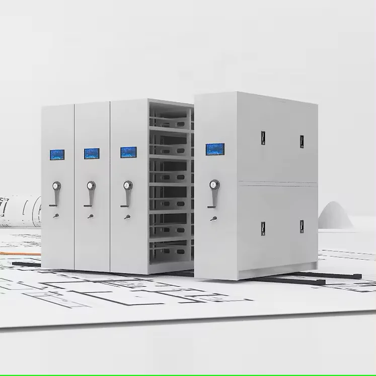 Shop Metal Movable Shelving Mobile File Rack Saudi Arabia Mobile Shelving
