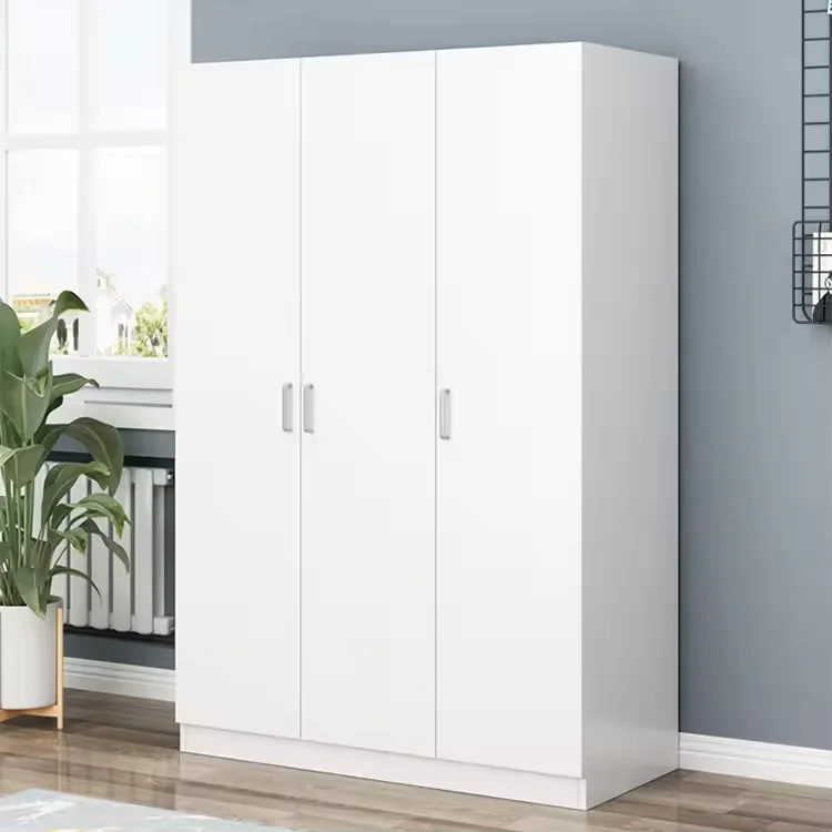 ODFC-180 (1) PNG Custom Made Cabinet Modern White Melamine Wardrobe: This custom-made wardrobe, locally Made from Saudi Arabia and with Doors