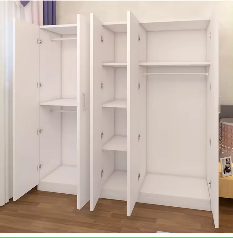Opened Modern Fabric Cupboard made with Melamine Locally manufactured Saudi Arabia