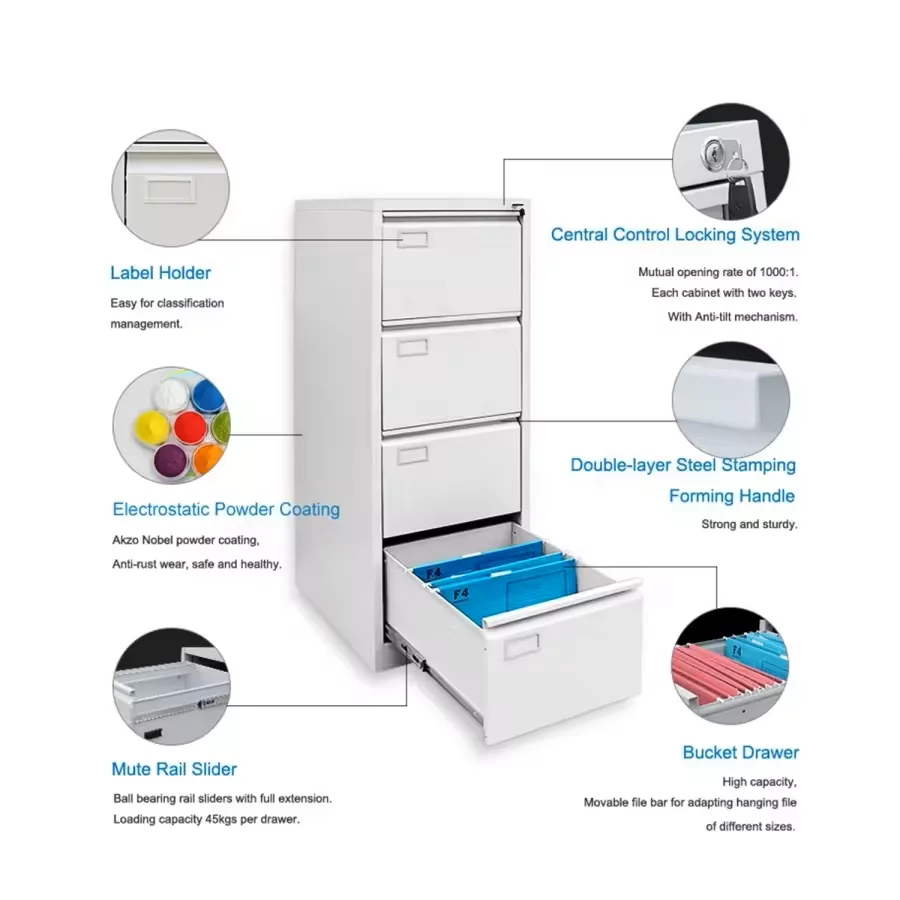 Shop Filing Cabinet 4 Drawer | File Cabinet | Metal File Cabinet | File Cabinet for Home Office Saudi Arabia File Cabinet With Specifications