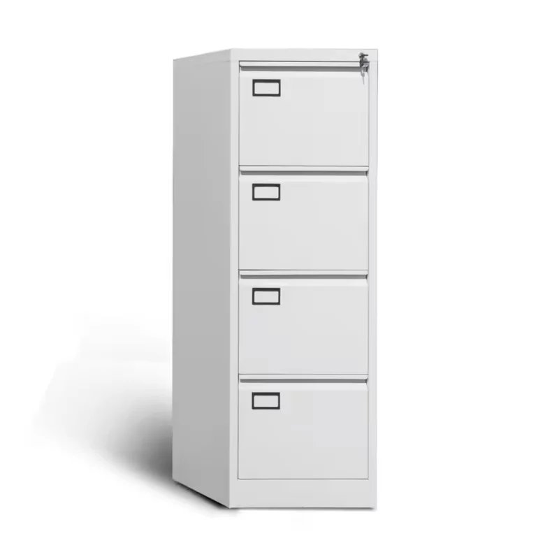 OFFCV-4 (5) Shop Filing Cabinet 4 Drawer | File Cabinet | Metal File Cabinet | File Cabinet for Home Office Saudi Arabia Light Gray Color With Lock