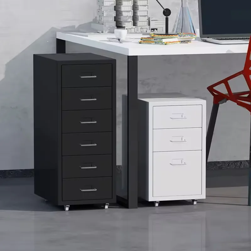 Metal Filing cabinet in White and Black color 2 Sizes totally custom made