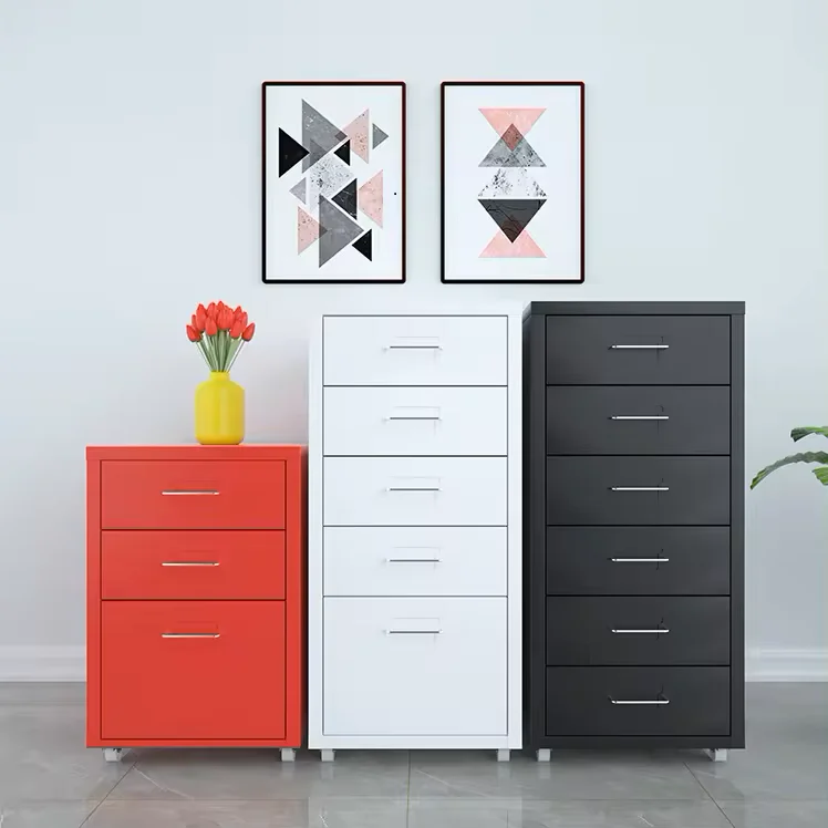 three type of metal cabinet black, white , bright red , fully functional made in Saudi Arabia