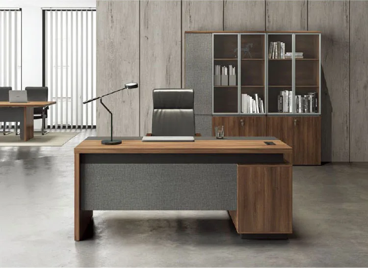 Melamine Modern Office Desk Without Annex