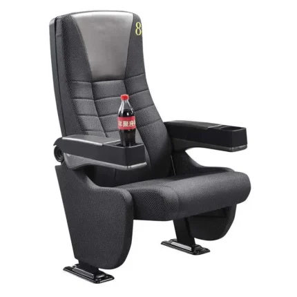 "Premium cinema theater chair in Riyadh offering luxurious reclining options."