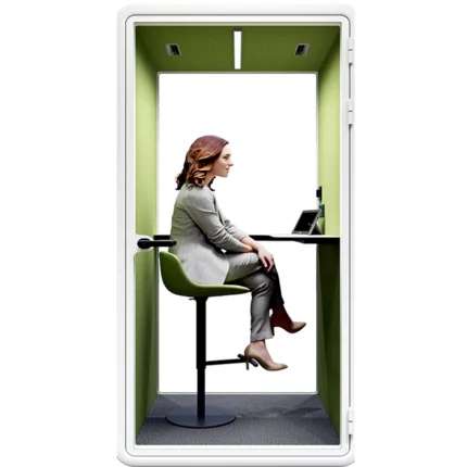 "Acoustic Silent Pod in Riyadh providing a quiet workspace solution